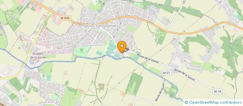 localisation de l'entreprise E.I.S.D.C.  QUINT-FONSEGRIVES