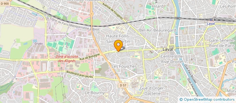 localisation de l'entreprise E.I.S. - ECO-INDUSTRIES & SOLUTIONS à LAVAL