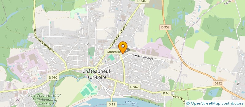 localisation de l'entreprise E.I.S LES TILLEULS à CHATEAUNEUF-SUR-LOIRE