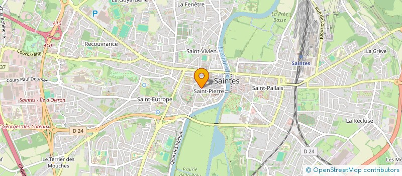 localisation de l'entreprise E-INCLUSION17  SAINTES