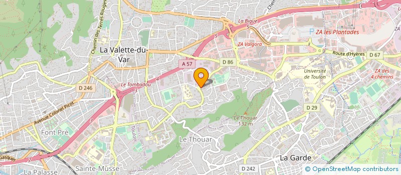 localisation de l'entreprise E INOV à LA VALETTE-DU-VAR