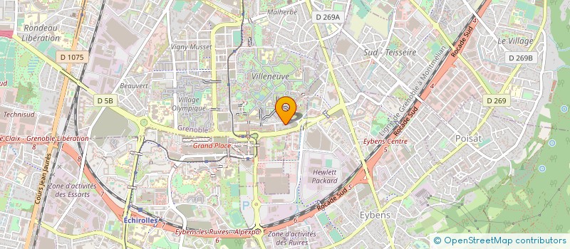 localisation de l'entreprise E-INTERIM SOLUTIONS à GRENOBLE