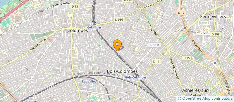 localisation de l'entreprise E J 2 A à BOIS-COLOMBES