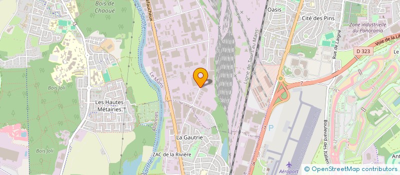 localisation de l'entreprise E.J. à LE MANS