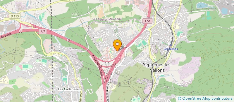 localisation de l'entreprise E.J.A à SEPTEMES LES VALLONS