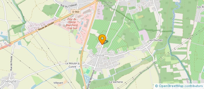 localisation de l'entreprise E.J.A.  DISTRE