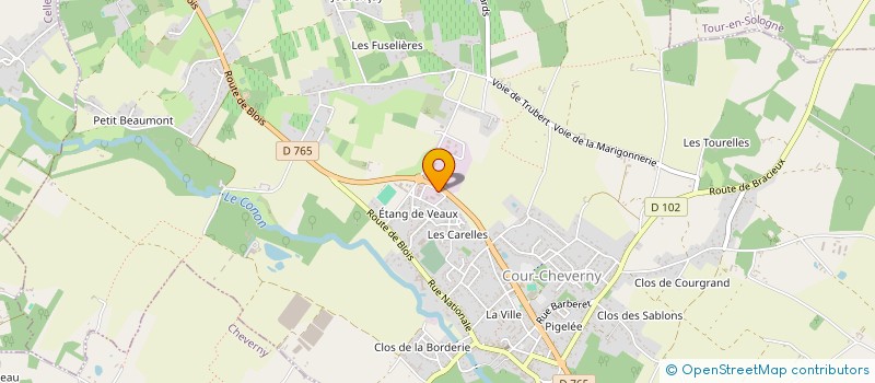 localisation de l'entreprise E.J AUTOS à COUR-CHEVERNY