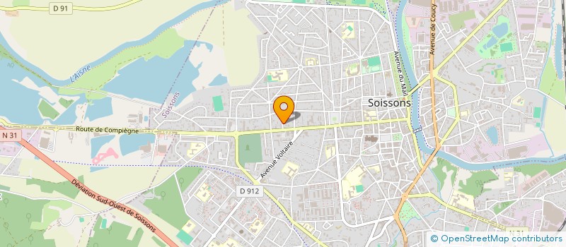 localisation de l'entreprise E.J.C.J à SOISSONS