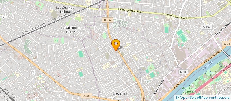 localisation de l'entreprise E.J CONSEIL à BEZONS