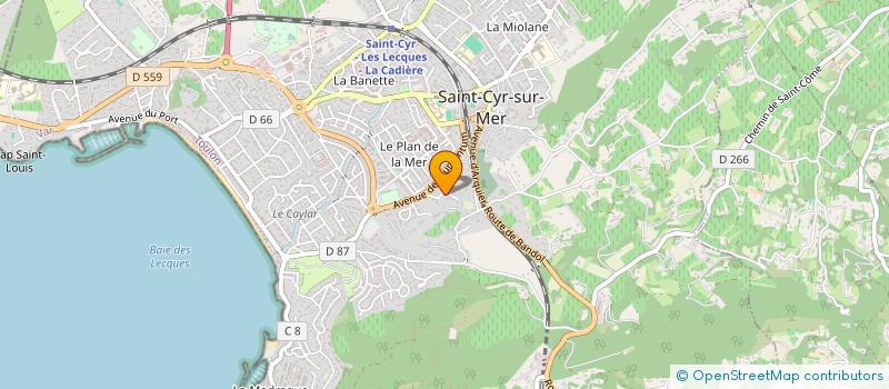 localisation de l'entreprise E.J CONSEILS à SAINT-CYR-SUR-MER