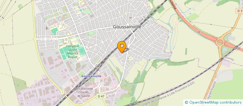 localisation de l'entreprise E.J.D.N à GOUSSAINVILLE