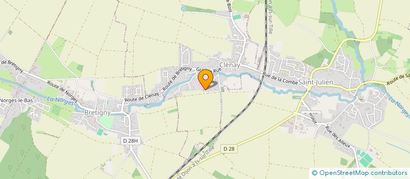 localisation de l'entreprise E J F  CLENAY