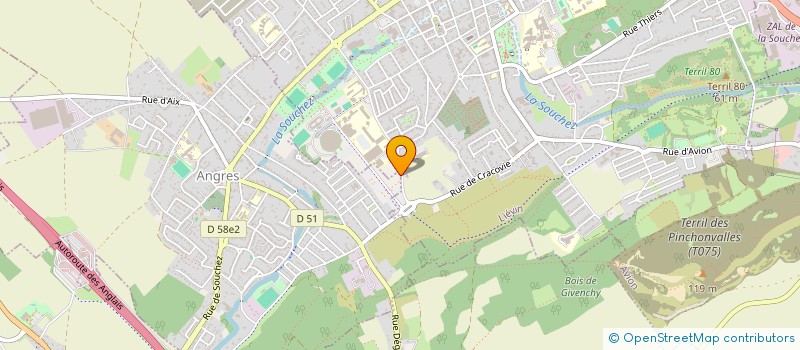 localisation de l'entreprise E&J HORIZON  LIEVIN