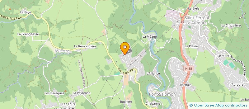 localisation de l'entreprise E.J.J.C.  PONT-SALOMON