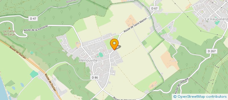 localisation de l'entreprise E.J.L.  HENOUVILLE