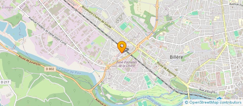 localisation de l'entreprise E.J.M  BILLERE