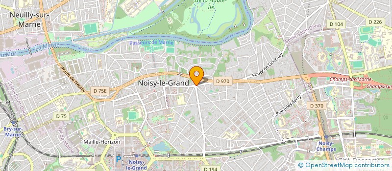 localisation de l'entreprise E.J.M.E.INVESTISSEMENTS  NOISY-LE-GRAND