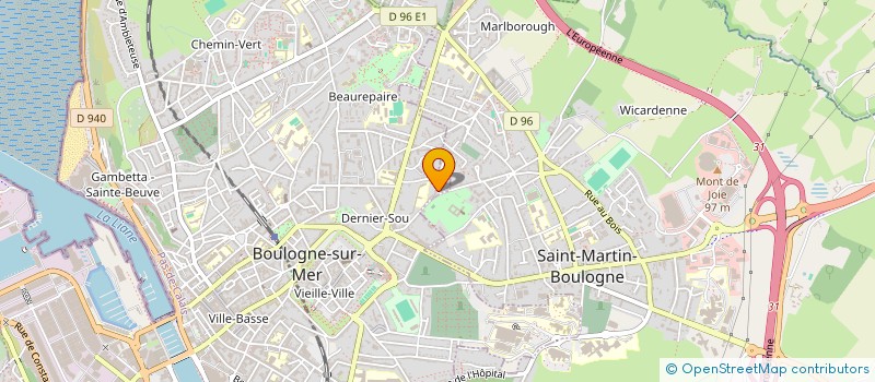 localisation de l'entreprise E.J MACADAM  BOULOGNE-SUR-MER