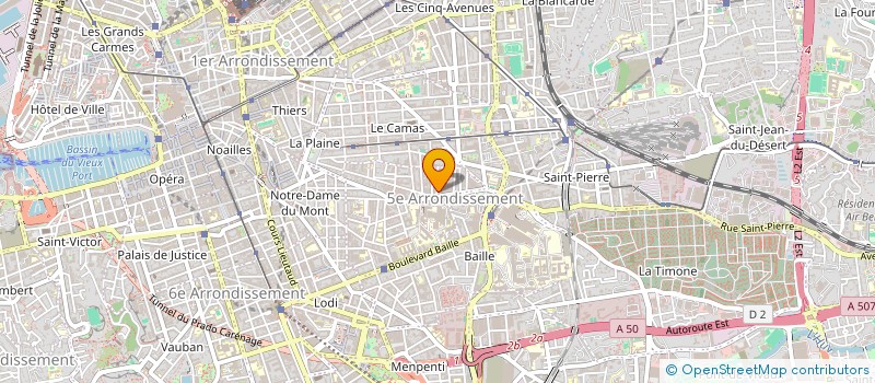 localisation de l'entreprise E.J.P. CONCEPT à MARSEILLE