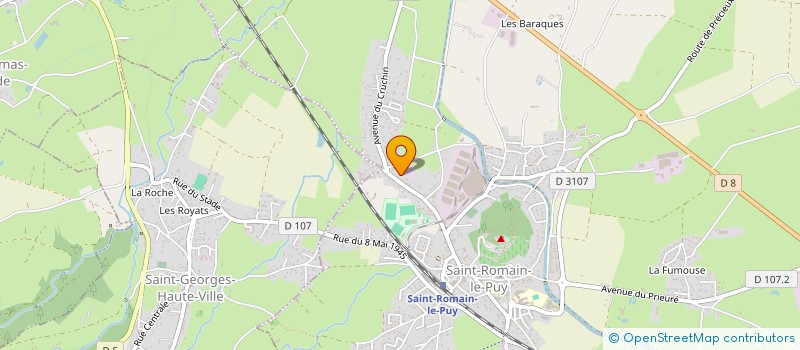 localisation de l'entreprise E. JAMROZ MECANIQUE GENERALE à SAINT-ROMAIN-LE-PUY