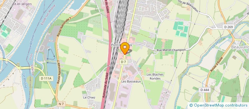 localisation de l'entreprise E.K.  ETOILE-SUR-RHONE