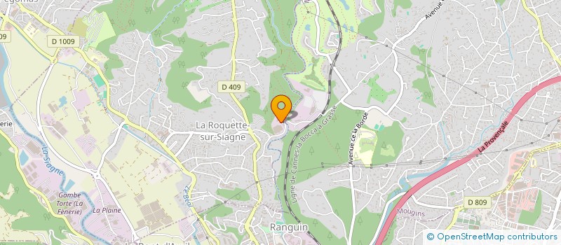 localisation de l'entreprise E K A BATIMENT  LA ROQUETTE-SUR-SIAGNE
