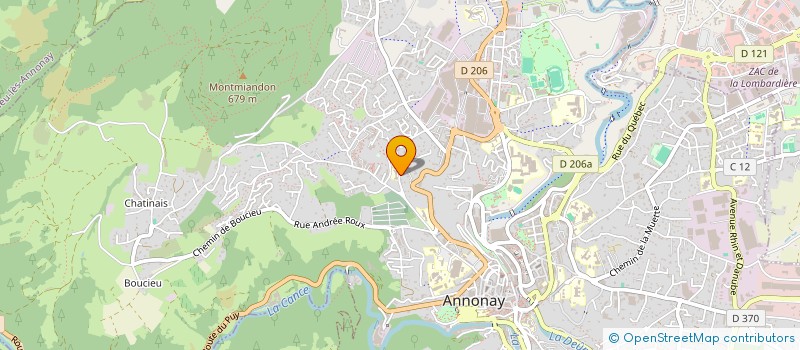 localisation de l'entreprise E.K. CONSTRUCTIONS à ANNONAY