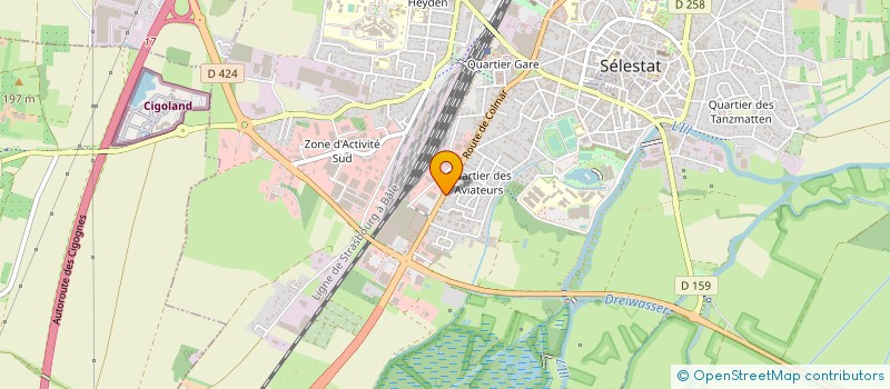 localisation de l'entreprise E.K.F PROMOTION  STRASBOURG