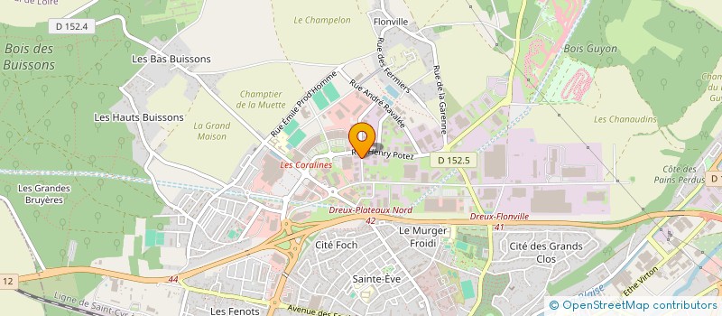 localisation de l'entreprise E.K.G. à DREUX