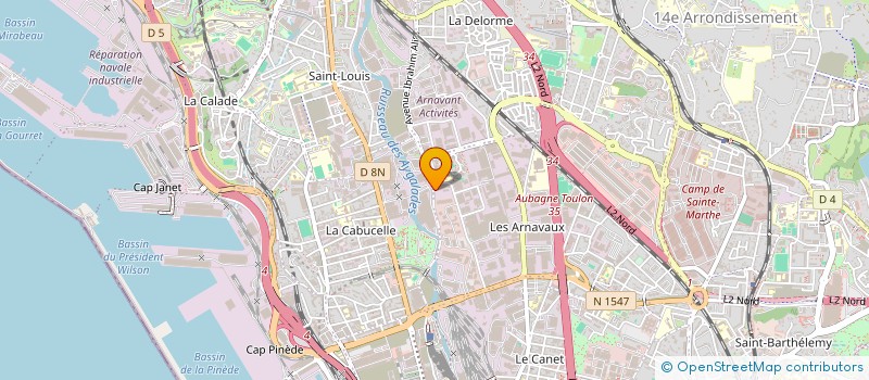 localisation de l'entreprise E-KENOS à MARSEILLE