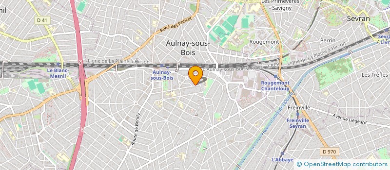 localisation de l'entreprise E.L.A à AULNAY SOUS BOIS