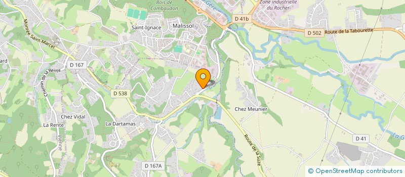 localisation de l'entreprise E.L.A à VIENNE