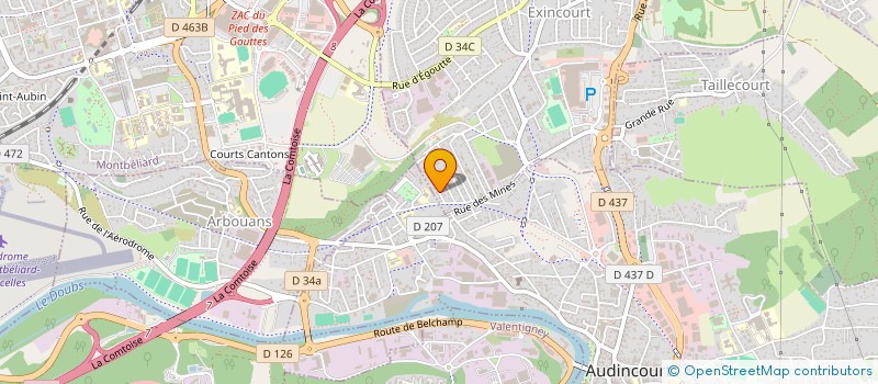 localisation de l'entreprise E.L.A.M. à EXINCOURT