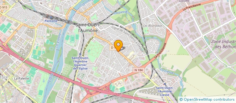 localisation de l'entreprise E.L.A.M BATIMENT  SAINT-OUEN-L'AUMONE