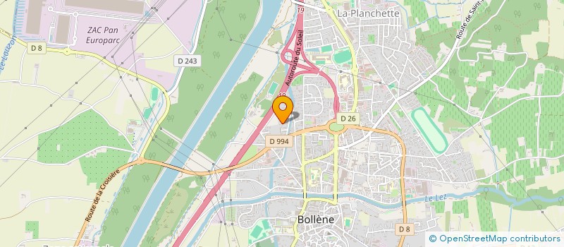 localisation de l'entreprise E.L AGRICOLE  BOLLENE