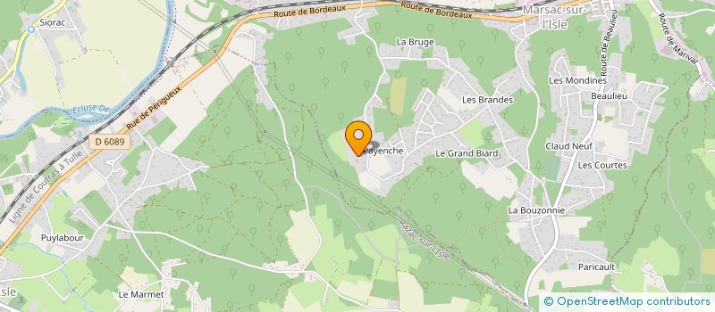 localisation de l'entreprise E L B  MARSAC-SUR-L'ISLE