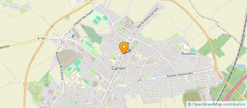 localisation de l'entreprise E.L.B  CARVIN