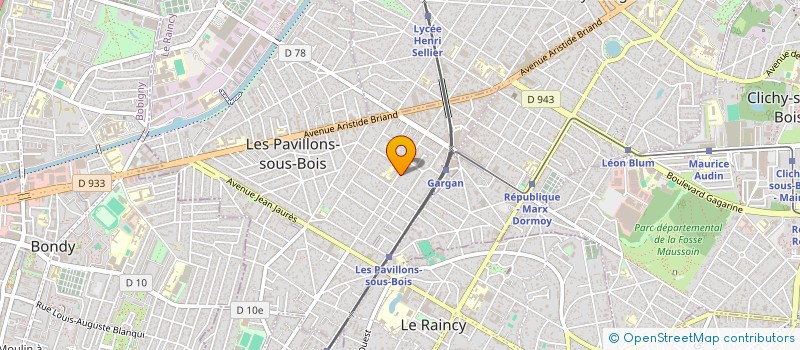 localisation de l'entreprise E&L BATIMENT à LES PAVILLONS-SOUS-BOIS