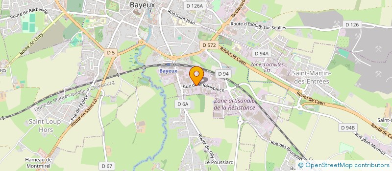 localisation de l'entreprise E.L.C. à BAYEUX