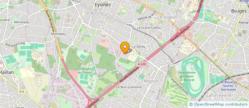 localisation de l'entreprise E.L. COM  EYSINES