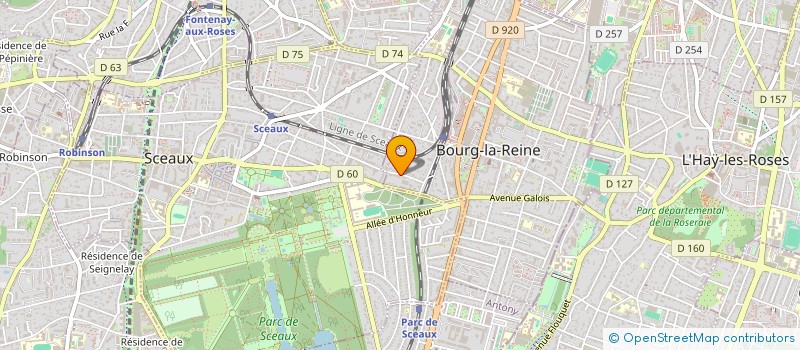 localisation de l'entreprise E.L. CONSULTING à BOURG-LA-REINE