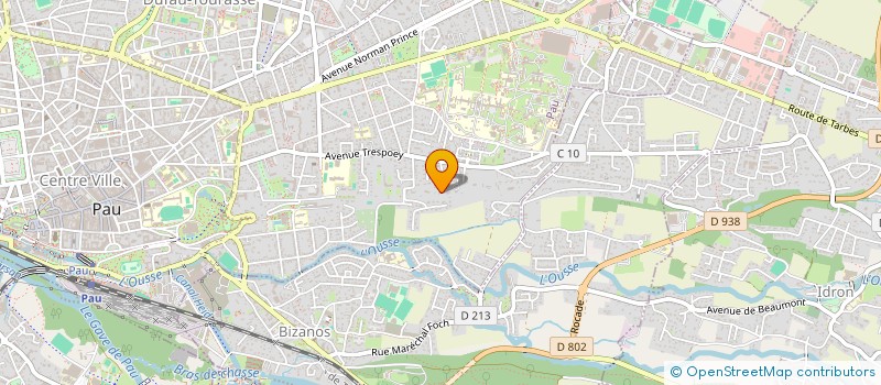 localisation de l'entreprise E.L COURTAGE à PAU