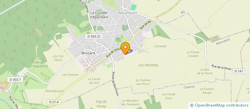 localisation de l'entreprise E&L DRIVER à ABONDANT