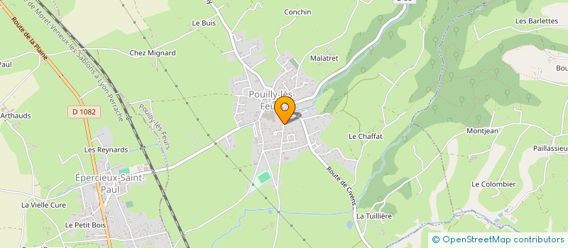 localisation de l'entreprise E.L.E.V.A  POUILLY-LES-FEURS