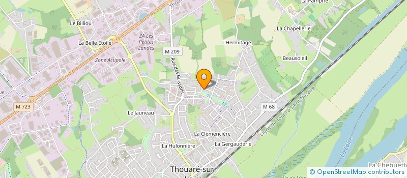 localisation de l'entreprise E.L.F. 44  THOUARE-SUR-LOIRE