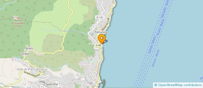localisation de l'entreprise E.L FINANCE à BASTIA