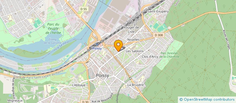 localisation de l'entreprise E.L.H INTERNATIONAL IMPORT EXPORT  POISSY