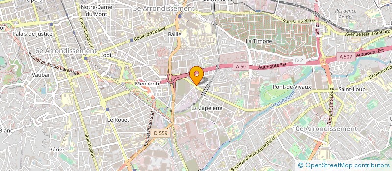 localisation de l'entreprise E.L.I  MARSEILLE