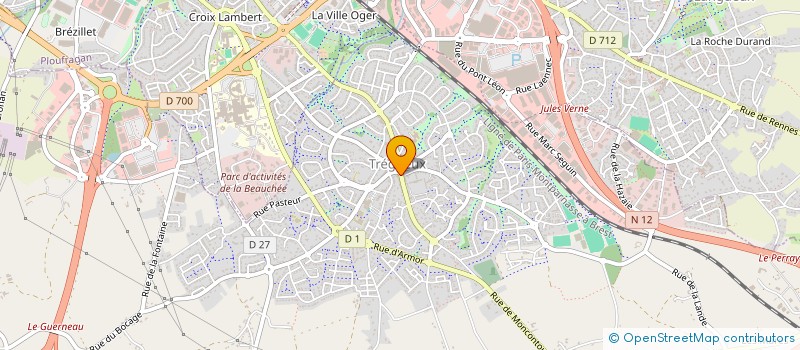 localisation de l'entreprise E&L INVEST à TREGUEUX