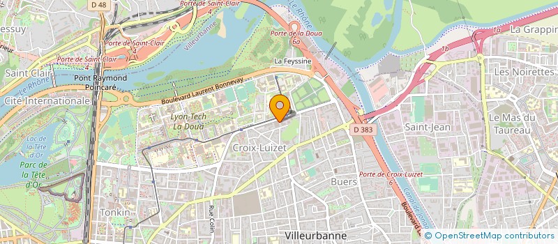 localisation de l'entreprise E L M OPERATIONS  VILLEURBANNE